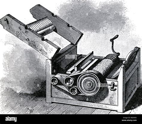 ELI WHITNEY'S COTTON GIN invented in 1793 - see Description below for details. This is an early ...