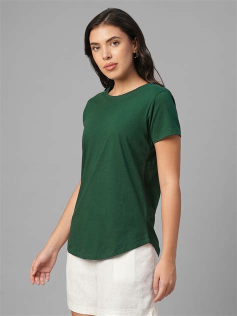 Buy Women's 100% Organic Cotton Casual Wear Regular Fit Tshirt|Cottonworld