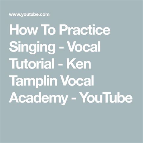 Image result for Song Vocal Study Tutorial