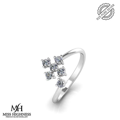 Flower Design Sterling Silver Ring – misshighness
