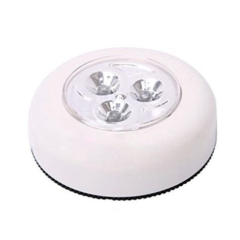 Buy Nema 3-LED Push Touch Lamp Mini Round Emergency Light with Stick ...