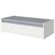 BRIMNES day-bed w 2 drawers/2 mattresses, white/Ågotnes firm, 80x200 cm ...