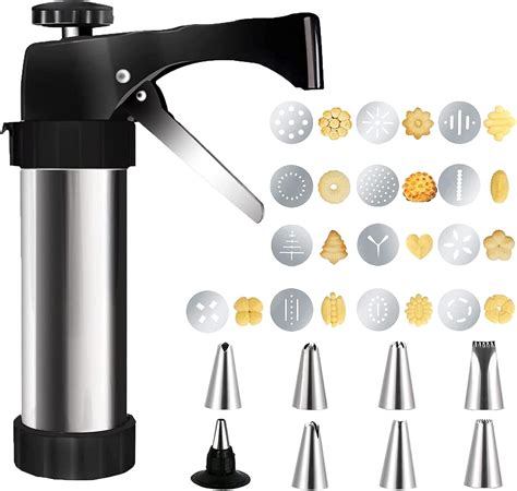Amazon.com: Cookie Press for Baking, Spritz Cookie Press, Stainless ...