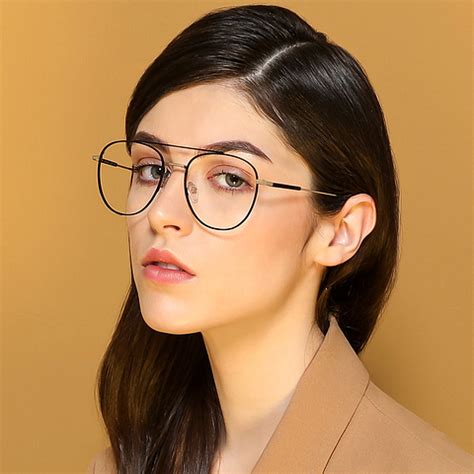 Buy Blue Block Phone & Computer Glasses: Black Full Rim Aviator Shape ...