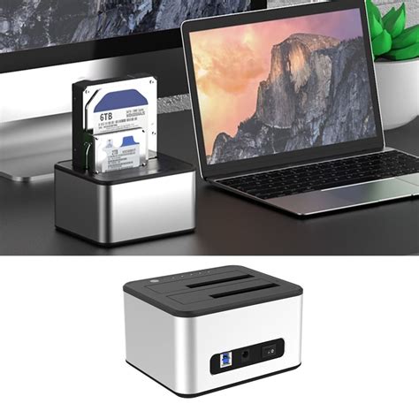 2 отсека 2,5 3,5 док-станции для жесткого диска Корпус USB3.0 ...