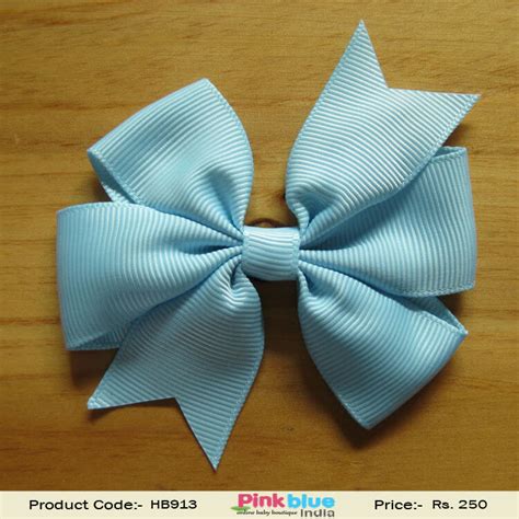 Partywear Kids Hair Accessory in Light Blue Color