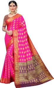 Buy Maruti Art Paisley Kanjivaram Jacquard Multicolor Sarees Online ...