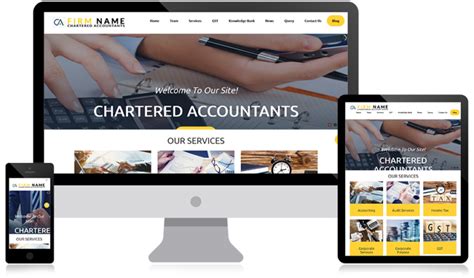 Top CA & Accounting Firms Website Design Layouts | CA Portal