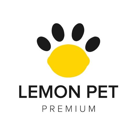 Lemon pet logo icon vector template | Premium Vector