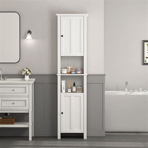 Wrought Studio™ Modern Bathroom Floor Storage Cabinet With 2 Doors ...