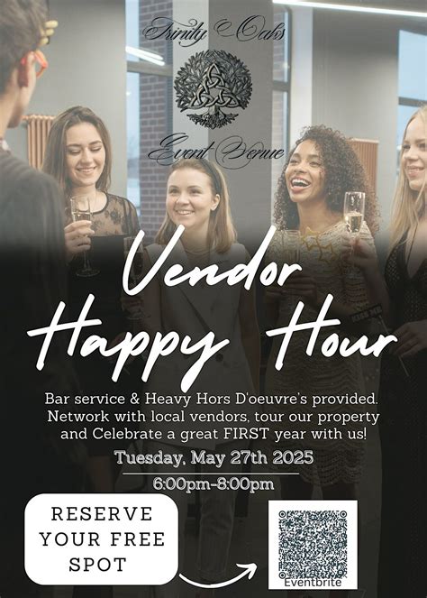 Wedding & Events Vendor Happy Hour (Networking Social @ Trinity Oaks ...