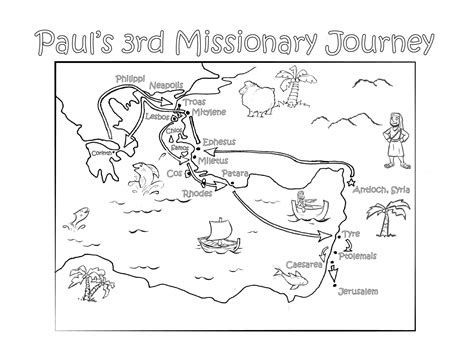 Map Of Paul's Journeys