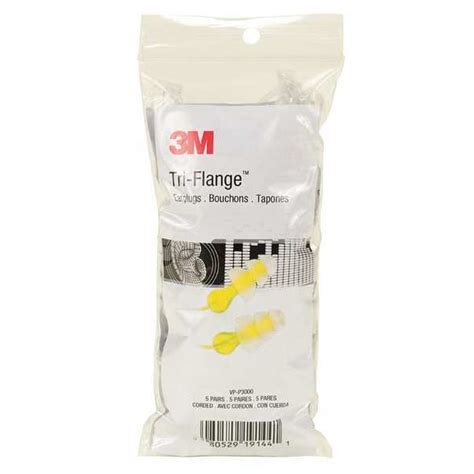 3M E-A-R Vending Packs / Tri-Flange Reusable Elastomeric Polymer Ear ...