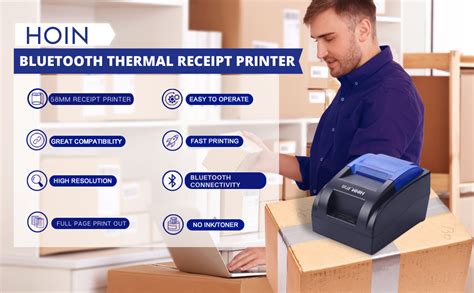 HOIN 58MM (2 Inch) USB Bluetooth H-58BT Thermal Receipt Printer ...