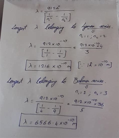 Image result for Rydberg Equation Example