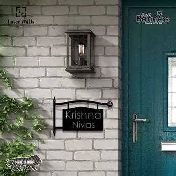 Name board, Name plate, metal name plate, house signages, Stainless ...