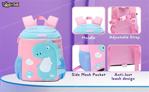 Toyshine 26cm Dinosaur Backpacks for Kids Girls Boys Cute Dinosaurs ...