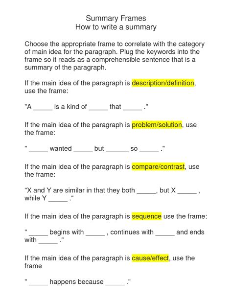 Image result for Summary Paragraph Examples