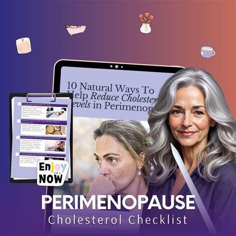 Menopause Cholesterol Checklist-canva Template: Perimenopause ...
