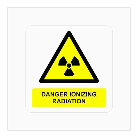 Mintkraft Foam Sheet Yellow and Black Self Adhesive "Danger Ionizing ...