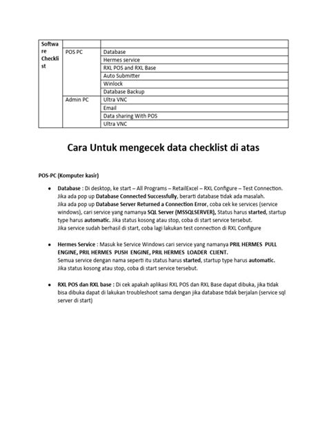 Image result for Procedure User Guide Checklist