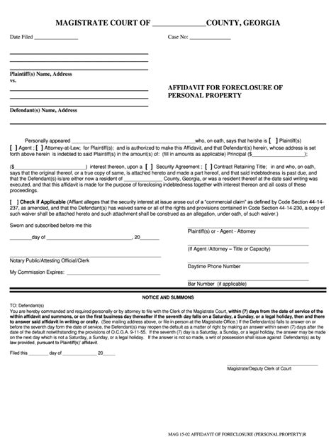 Gwinnett County Magistrate Court Forms - Fill Online, Printable ...