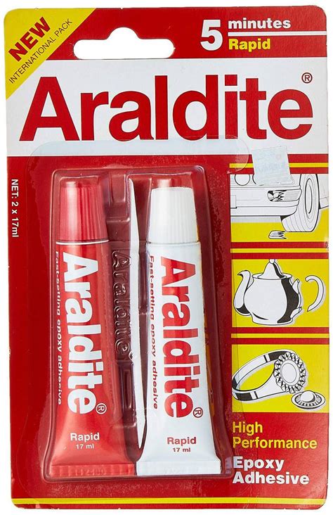 Araldite Standard Epoxy Adhesive Glue 2 Part Resin & Hardener Free ...