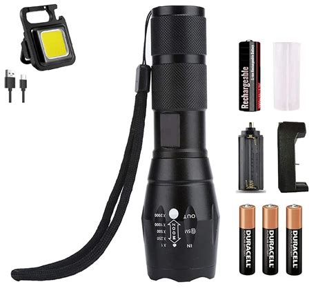 Torch Light, LED Tactical Flashlight S1000 - High Lumen, 5 Modes ...
