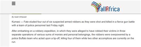 Four alleged armed robbers were shot and killed in a fierce gunfight ...