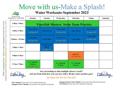 Water Aerobics Classes - Kingsport Aquatic Center