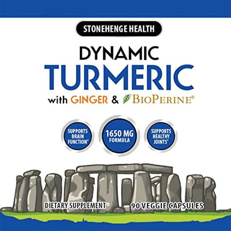 Buy Stonehenge Health Dynamic Turmeric Curcumin with Ginger - High ...