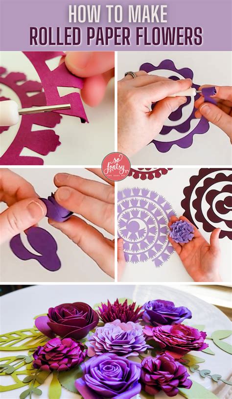 How to Make Rolled Paper Flowers 的图像结果