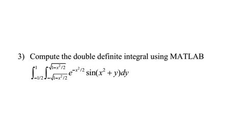 Image result for Double Integral MATLAB Primitive