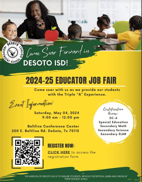 DeSoto ISD Will Host Job Fair On May 4 - Focus Daily News