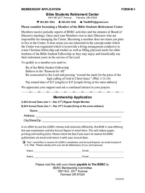 Fillable Online Church Membership Form Formsite Fax Email Print - pdfFiller