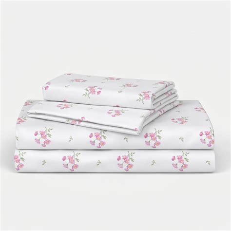 Daisy Dreams Pink 200TC Cotton Percale Bed Sheet - Home Artisan