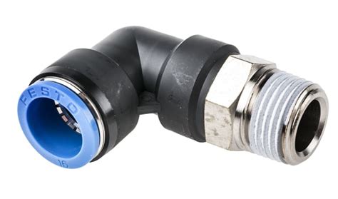 QSL-1/2-16 Festo | Festo QS Series Elbow Threaded Adaptor, R 1/2 Male ...