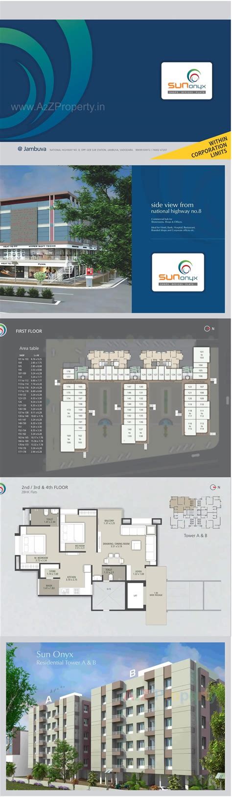 Sun Onyx Complex | Shops, Flats, Flats & Offices at Jambuva, Vadodara