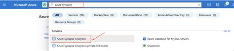 Image result for Create Azure Synapse Workspace