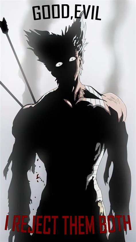 Garou Poster ,,GOOD,EVIL'' | One punch man manga, One punch man, One ...