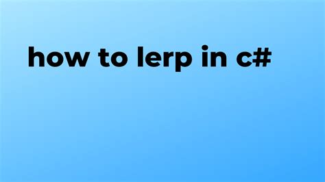 Image result for Lerp Function Python
