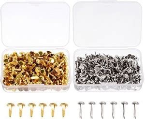 Generic Shappy 500 Pieces Paper Fasteners Brass Plated Scrapbooking ...