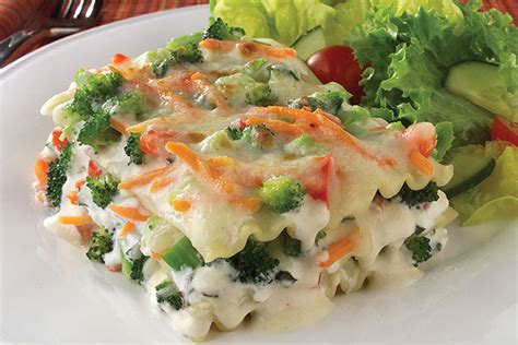 Veggie Lasagna in Parmesan Cream Sauce   Kraft Recipes
