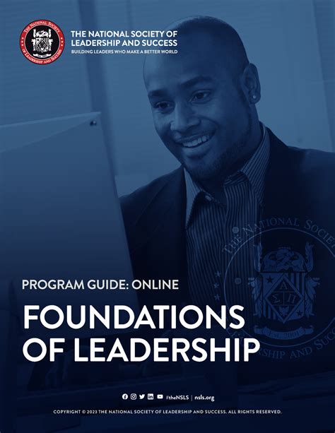 NSLS - PROGRAM GUIDE: ONLINE FOUNDATIONS OF LEADERSHIP #theNSLS | nsls ...