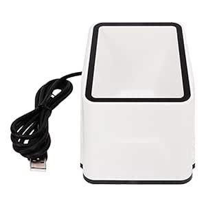 Barcode Scanner, QR Scanner Efficient Long Life White ABS Auto Quick ...