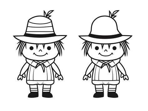 Scarecrow Coloring Tutorial 的图像结果