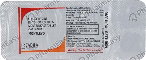 Montlevo Tablet: Uses, Side Effects, Price & Dosage | PharmEasy