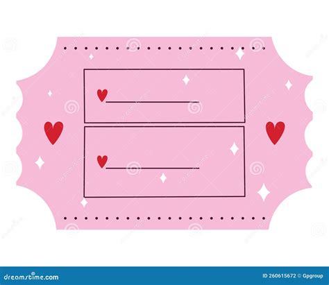 Pink coupon vector stock vector. Illustration of vector - 260615672