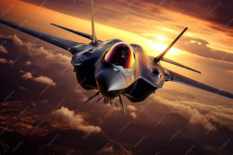 F 35 stealth fighter aircraft flight formation take off landing missile ...