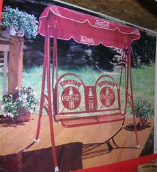 coca cola swing vintage coca cola patio swing set w canopy nos coca cola swing vintage coca cola patio swing set w canopy nos